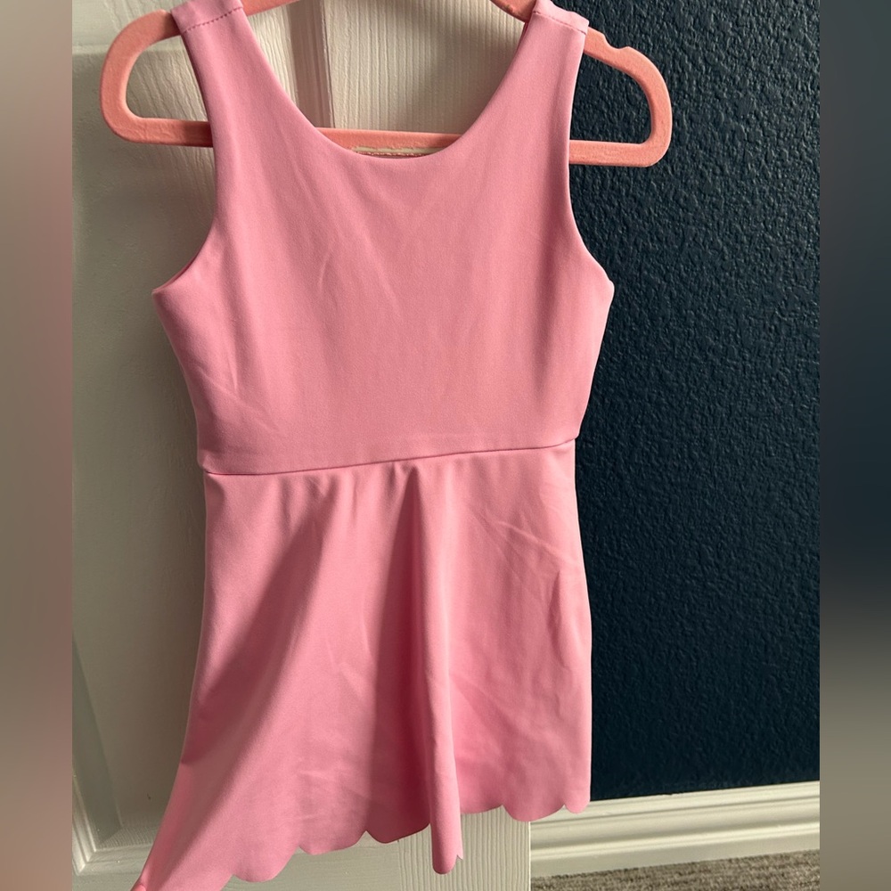 Crewcuts Pink Scalloped Active Dress